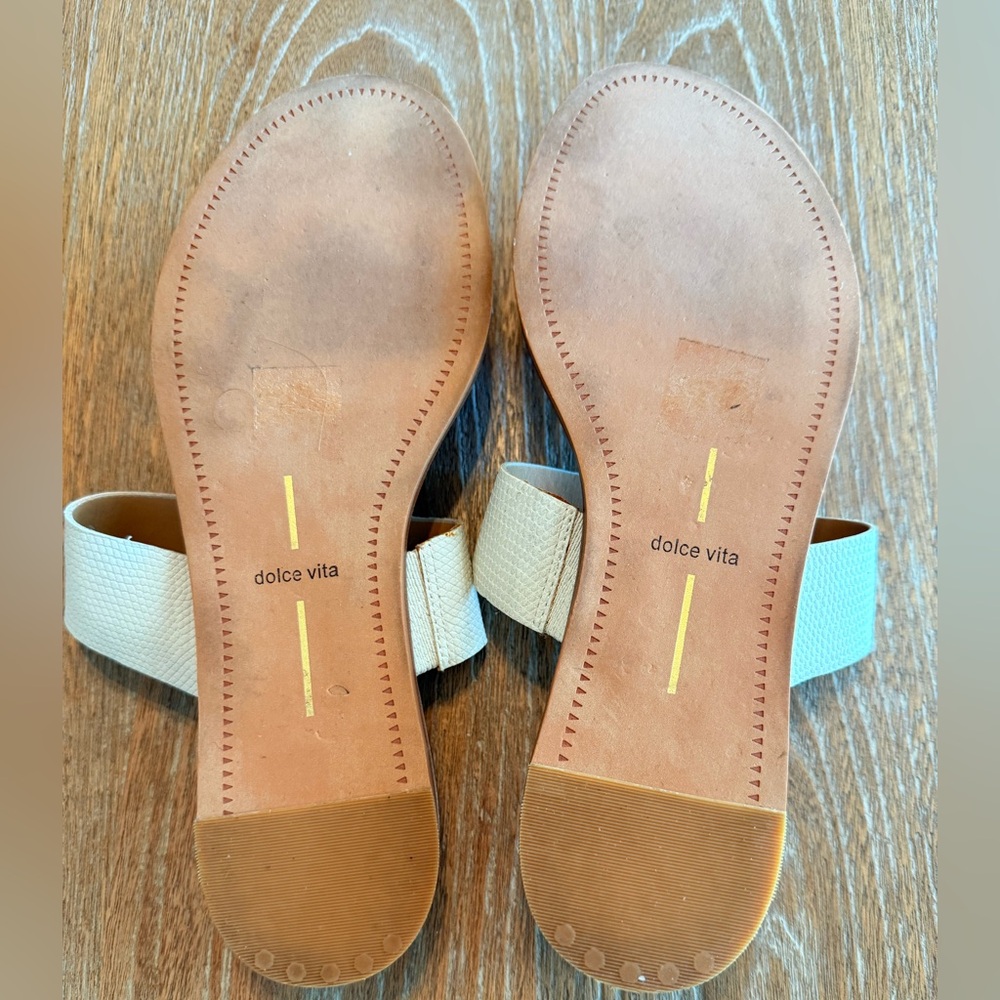 DOLCE VITA Vala Duo Tone Slip On Sandals Women’s Size 8 - Picture 8 of 9